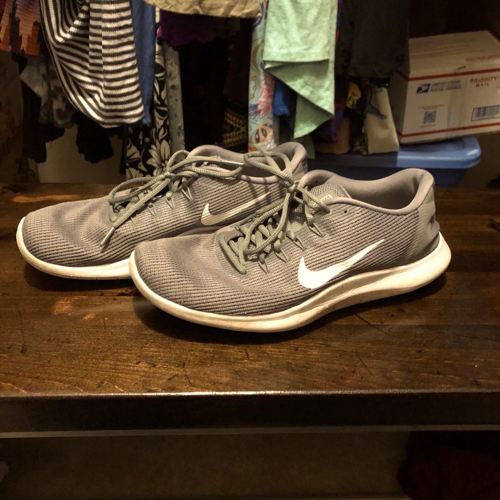 Gray Nike Flex Run Shoes